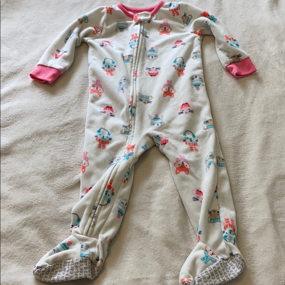 3/$12 SALE Fleece Footed Pajamas